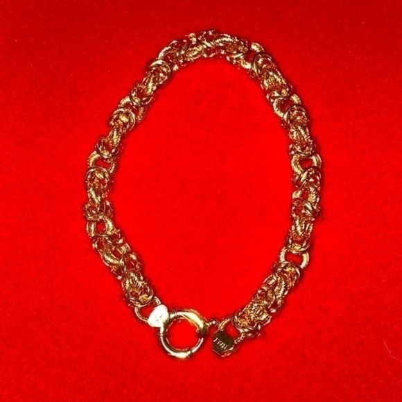 Gold Bracelet 14K Gold Made in Italy solid Italian gold super stylish  Unisex - Picture 2 of 13